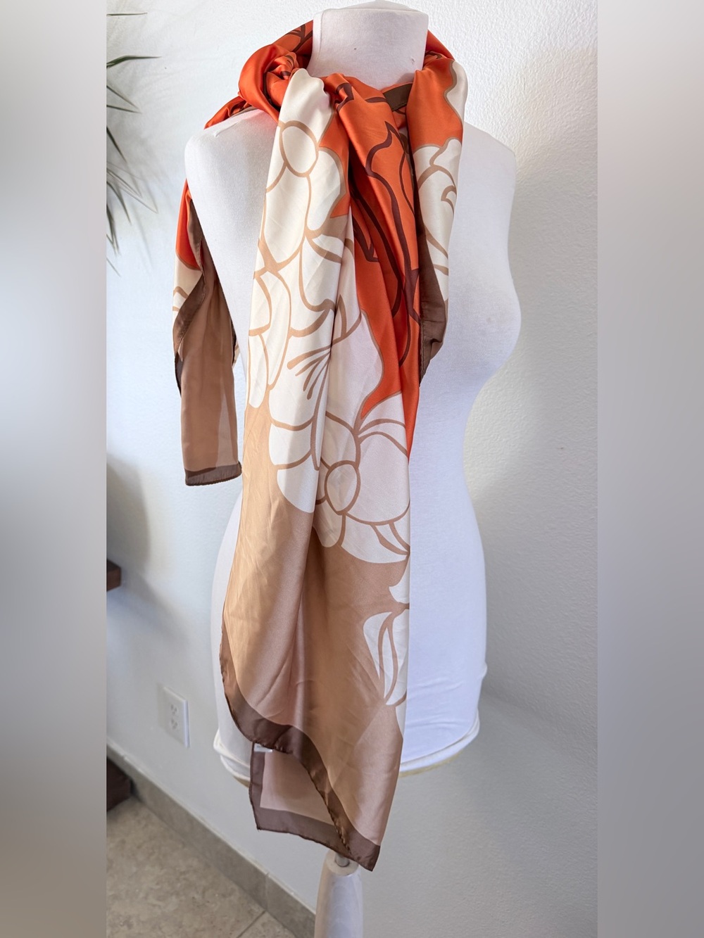 Scarf Silk feel New Versatile sizes 32x 74 inches